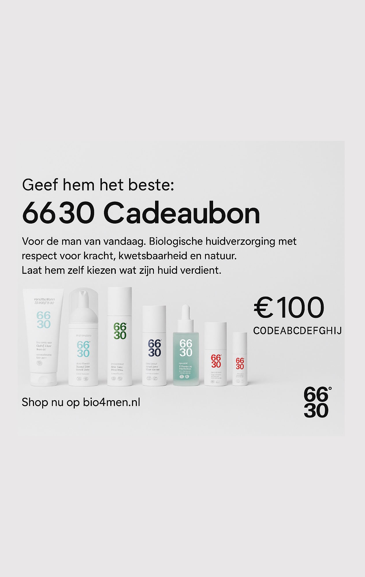 6630 Shop by Bio4men Cadeau-bon